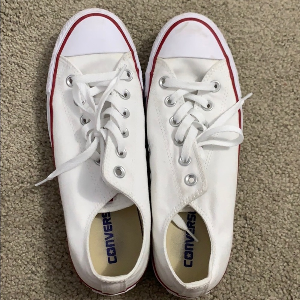 White low top converse
